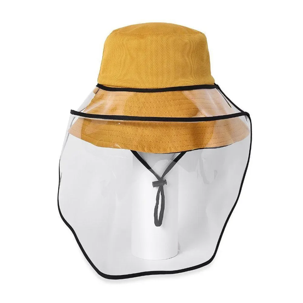 Golden & Black Reversible Adventure Hat with Removable Face Shield
